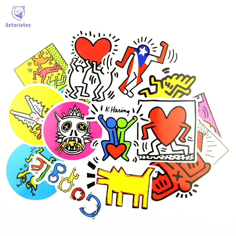14pcs popular art keith haring Mixed Stickers For Snowboard Laptop Luggage Car Fridge Car- Styling Vinyl Decal Home Decor Sticke
14pcs popular art keith haring Mixed Stickers For Snowboard Laptop Luggage Car Fridge Car- Styling Vinyl Decal Home Decor Sticke