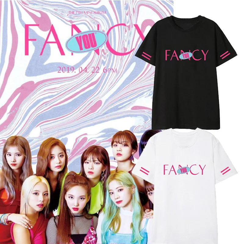 kpop twice Album fancy you same Short Sleeve tshirt summer Hip hop T shirt harajuku shirt tops kpop tshirt korean clothes
kpop twice Album fancy you same Short Sleeve tshirt summer Hip hop T shirt harajuku shirt tops kpop tshirt korean clothes