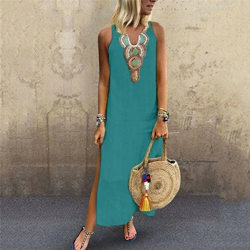 Laamei Blusas Mujer De Moda 2019 Ladies Women's Summer Sundress Holiday Casual Sleeveless Beach Party Midi Dress Boho Dress
Laamei Blusas Mujer De Moda 2019 Ladies Women's Summer Sundress Holiday Casual Sleeveless Beach Party Midi Dress Boho Dress