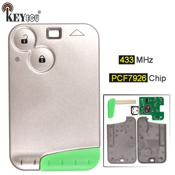 KEYECU 1x / 2x /10x 433MHz PCF7926 PCF7947 Chip 2 Button Smart Card Key Remote Key Fob for Renault Laguna Espace Vel-Satis
KEYECU 1x / 2x /10x 433MHz PCF7926 PCF7947 Chip 2 Button Smart Card Key Remote Key Fob for Renault Laguna Espace Vel-Satis