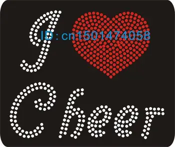 I Love Cheer hot fix motif, free shipping, heat transfer rhinestone motif, iron on strass motif
I Love Cheer hot fix motif, free shipping, heat transfer rhinestone motif, iron on strass motif