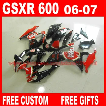 ABS Fairing kit for SUZUKI K6 GSXR 600 750 2006 2007 red black LUCKY STRIKE motobike fairings set gsx-r600 GSX-R750 06 07 CB9
ABS Fairing kit for SUZUKI K6 GSXR 600 750 2006 2007 red black LUCKY STRIKE motobike fairings set gsx-r600 GSX-R750 06 07 CB9