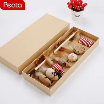 Pet Cat Toy Hot Sale Cute Design Feather Teaser Wand Toy for Cats Kitten Interactive Box Christmas Pets Toys Pet Supplies Z
Pet Cat Toy Hot Sale Cute Design Feather Teaser Wand Toy for Cats Kitten Interactive Box Christmas Pets Toys Pet Supplies Z