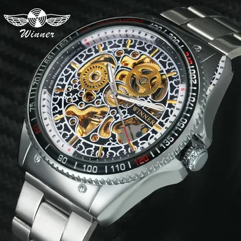 2019 Sports Men's Automatic Mechanical Watches WINNER Brand Silver Stainless Steel Band Skeleton Dial Luminous Hands +GIFT BOX
2019 Sports Men's Automatic Mechanical Watches WINNER Brand Silver Stainless Steel Band Skeleton Dial Luminous Hands +GIFT BOX