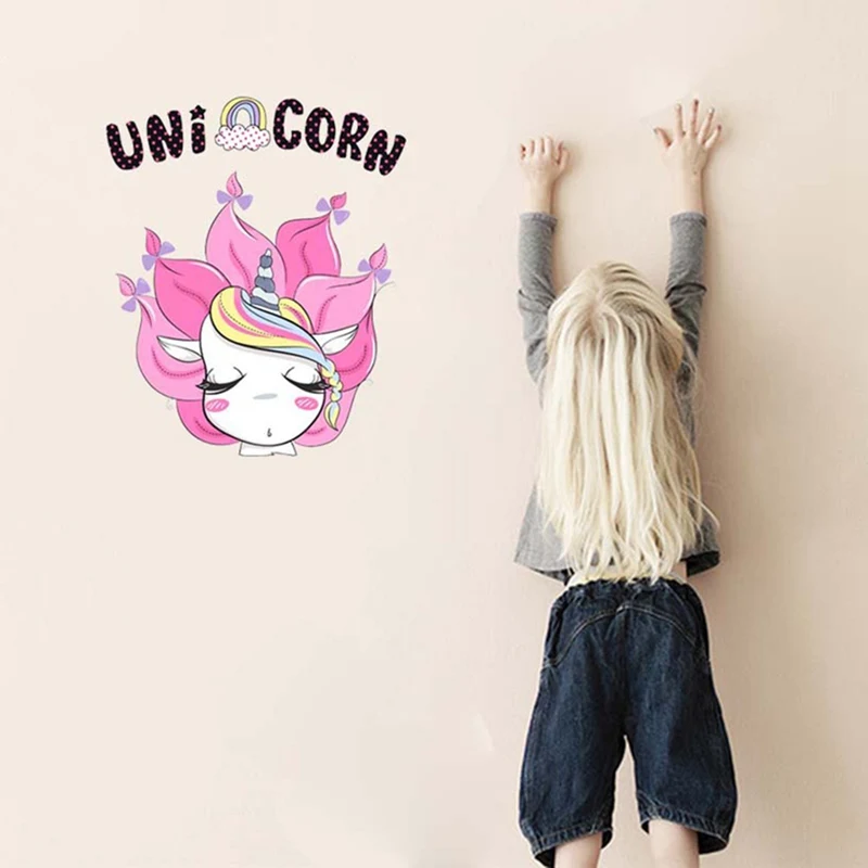 Cartoon Rainbow Unicorn Wall Stickers For Kids Rooms Home Decor Girls Princess Bedroom Door Decal Animal Unicorn Door Stickers
Cartoon Rainbow Unicorn Wall Stickers For Kids Rooms Home Decor Girls Princess Bedroom Door Decal Animal Unicorn Door Stickers