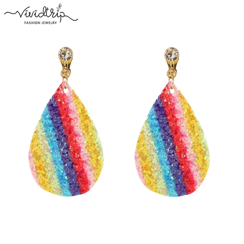 2018 Fashion Sequin Leather Clip on Earrings Ear Clips Without Piercing for Women Personality Earring Female Bijoux Jewelry Hot
2018 Fashion Sequin Leather Clip on Earrings Ear Clips Without Piercing for Women Personality Earring Female Bijoux Jewelry Hot