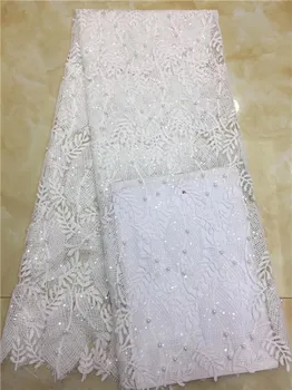 Popular French lace 5 yards/batch of cheap African sequins lace fabrics high quality African beaded chiffon lace fabrics-X3
Popular French lace 5 yards/batch of cheap African sequins lace fabrics high quality African beaded chiffon lace fabrics-X3
