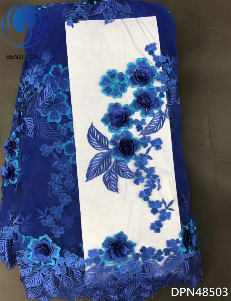 BEAUTIFICAL Blue nigerian lace fabrics 3d appliques tulle lace fabric High quality embroidery net lace for dress 5yards DPN485
BEAUTIFICAL Blue nigerian lace fabrics 3d appliques tulle lace fabric High quality embroidery net lace for dress 5yards DPN485