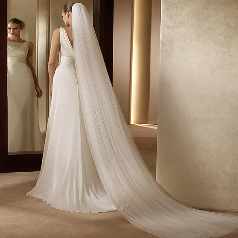 2017 Elegant Wedding Veil 3 Meters Long Soft Bridal Veils With Comb 2 layers Ivory White Color Bride Wedding Accessories TS7
2017 Elegant Wedding Veil 3 Meters Long Soft Bridal Veils With Comb 2 layers Ivory White Color Bride Wedding Accessories TS7