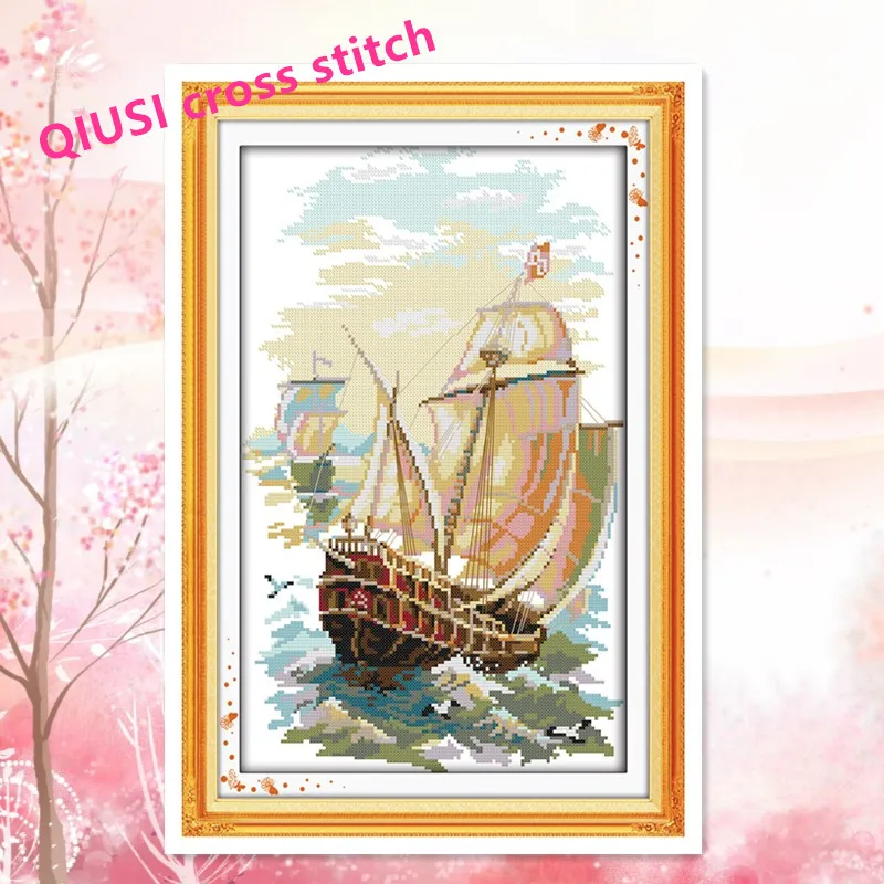 Needlework,11ct/14ct DIY Cross stitch,Sets For Embroidery kits The Sails Boat Pattern Cross-Stitch painting Home Wall Decor
Needlework,11ct/14ct DIY Cross stitch,Sets For Embroidery kits The Sails Boat Pattern Cross-Stitch painting Home Wall Decor