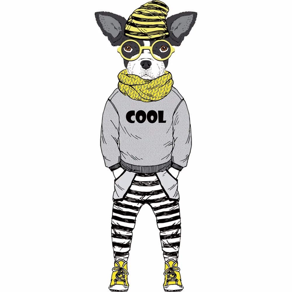 Fashion Cool Dog Patches Clothes Heat Transfer Sticker Iron On Applique Ornament Parches Bordados Para Ropa
Fashion Cool Dog Patches Clothes Heat Transfer Sticker Iron On Applique Ornament Parches Bordados Para Ropa