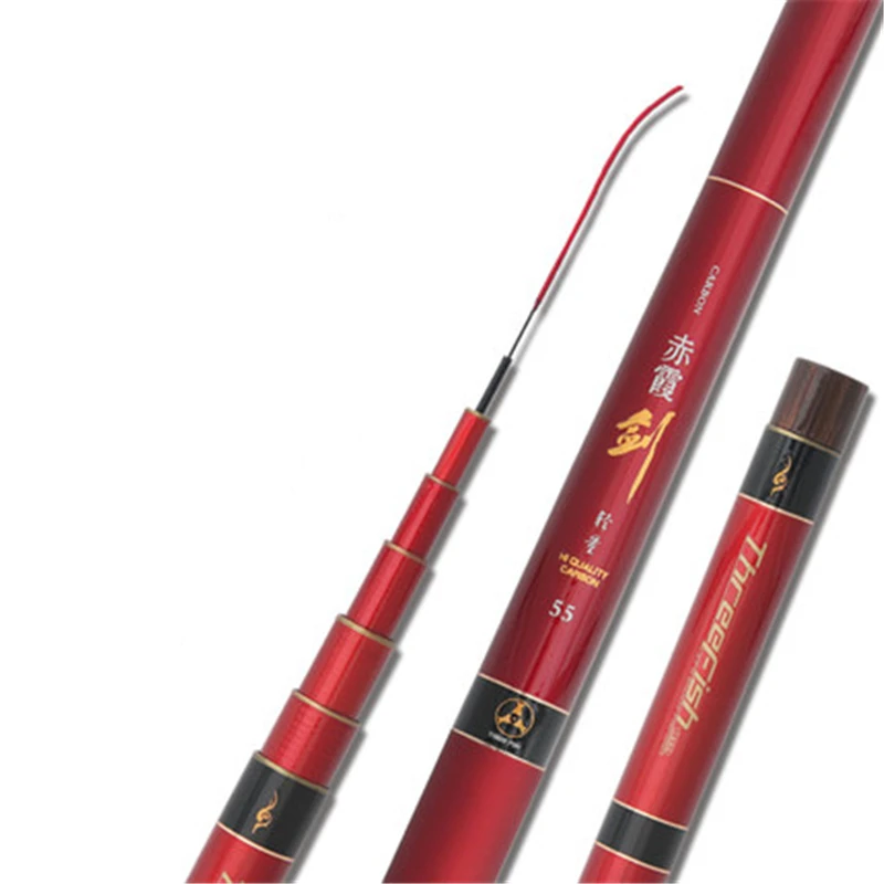 THREE FISH Long Section Stream Fishing Rod 3.6M-6.3M Light Hard Adjustable Hand Fishing Rod Carp Fishing Pole
THREE FISH Long Section Stream Fishing Rod 3.6M-6.3M Light Hard Adjustable Hand Fishing Rod Carp Fishing Pole