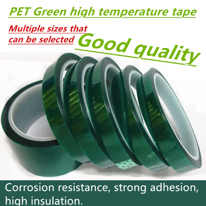 HOT Heat-resistant PET High Temperature Green Masking Shielding Tape for PCB Solder Plating Insulation Protection 5PCS/LOT
HOT Heat-resistant PET High Temperature Green Masking Shielding Tape for PCB Solder Plating Insulation Protection 5PCS/LOT