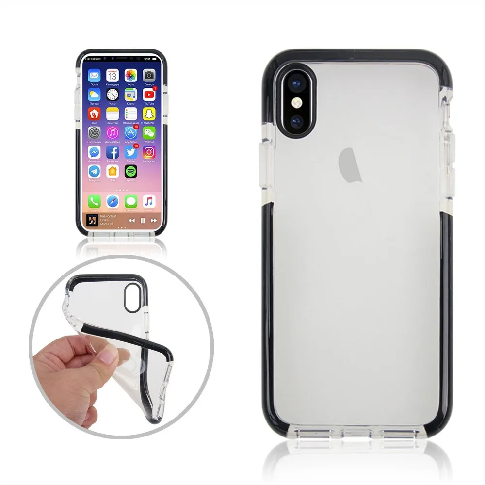 Dual Colors Soft TPU Anti-Scratch Phone Shell Case Back Cover for Iphone 6 6plus 7 7plus 8 8plus x XS XR XS Max
Dual Colors Soft TPU Anti-Scratch Phone Shell Case Back Cover for Iphone 6 6plus 7 7plus 8 8plus x XS XR XS Max