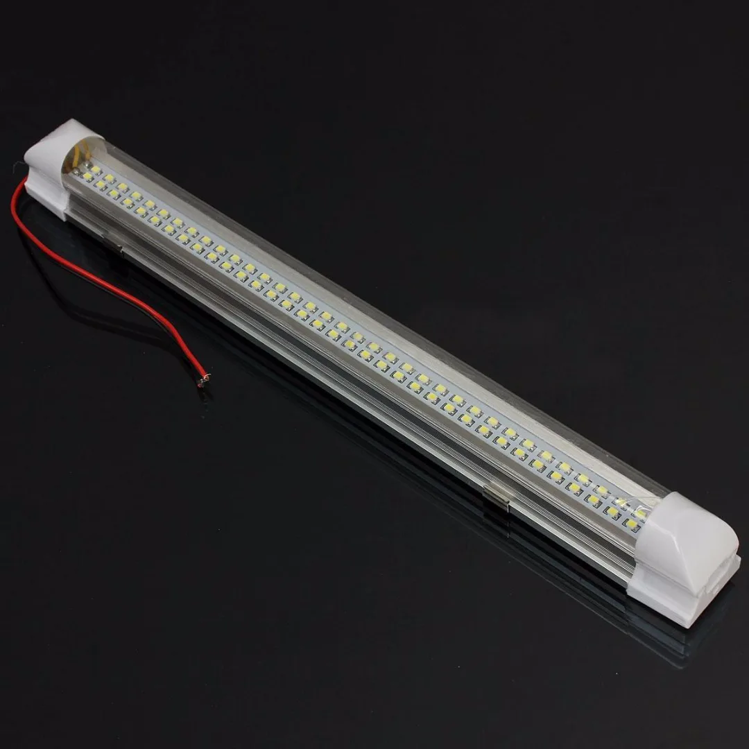 1pc Universal 72LED Car Caravan Interior Strip Light Bar Tube ON/OFF Switch Newest