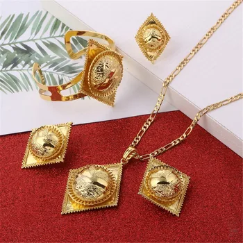 Cute New Ethiopian Jewelry Gold Color Sets For African Ethiopia Eritrean Women Wedding Jewelry Set
Cute New Ethiopian Jewelry Gold Color Sets For African Ethiopia Eritrean Women Wedding Jewelry Set