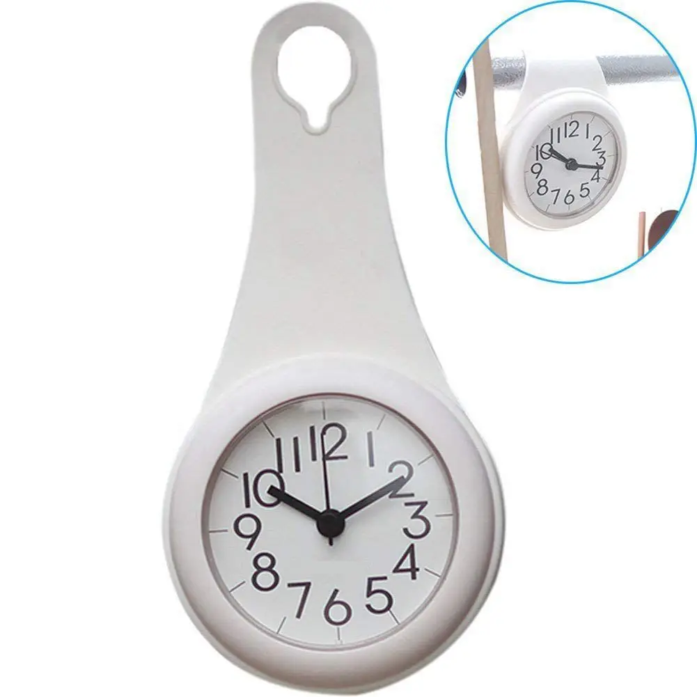 Bathroom waterproof anti-fog suction cup wall clock Fashion bathroom suction cup clock(white)
Bathroom waterproof anti-fog suction cup wall clock Fashion bathroom suction cup clock(white)