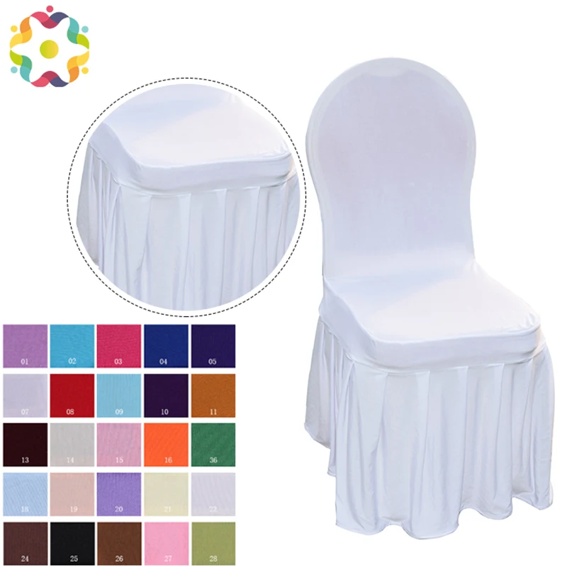 ZJFC Lycra Chair Cover With Skirt All Around Chair Bottom Spandex Skirt Chair Cover For Wedding Party Decoration Good Quality
ZJFC Lycra Chair Cover With Skirt All Around Chair Bottom Spandex Skirt Chair Cover For Wedding Party Decoration Good Quality