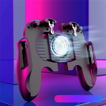 Mobile Gamepad with Cooling Fan for iphone Android Phone PUBG Game Joystick L1R1 Fire Button Aim Key Trigger Gaming Controller
Mobile Gamepad with Cooling Fan for iphone Android Phone PUBG Game Joystick L1R1 Fire Button Aim Key Trigger Gaming Controller