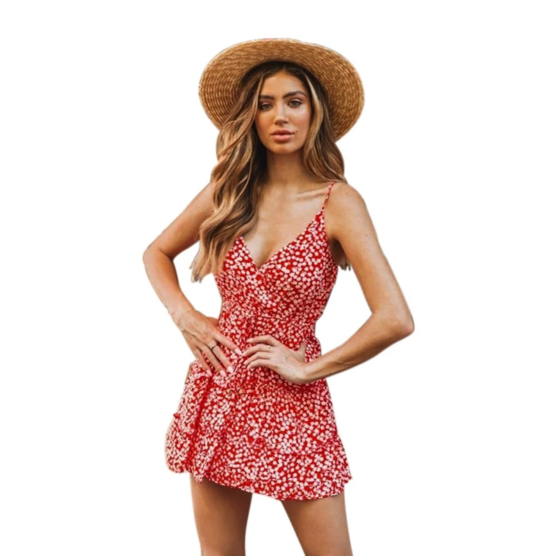 2019 New Summer Sweet Bohemian Floral Dress High Waist Deep V-neck Open Back Mini Dress
2019 New Summer Sweet Bohemian Floral Dress High Waist Deep V-neck Open Back Mini Dress