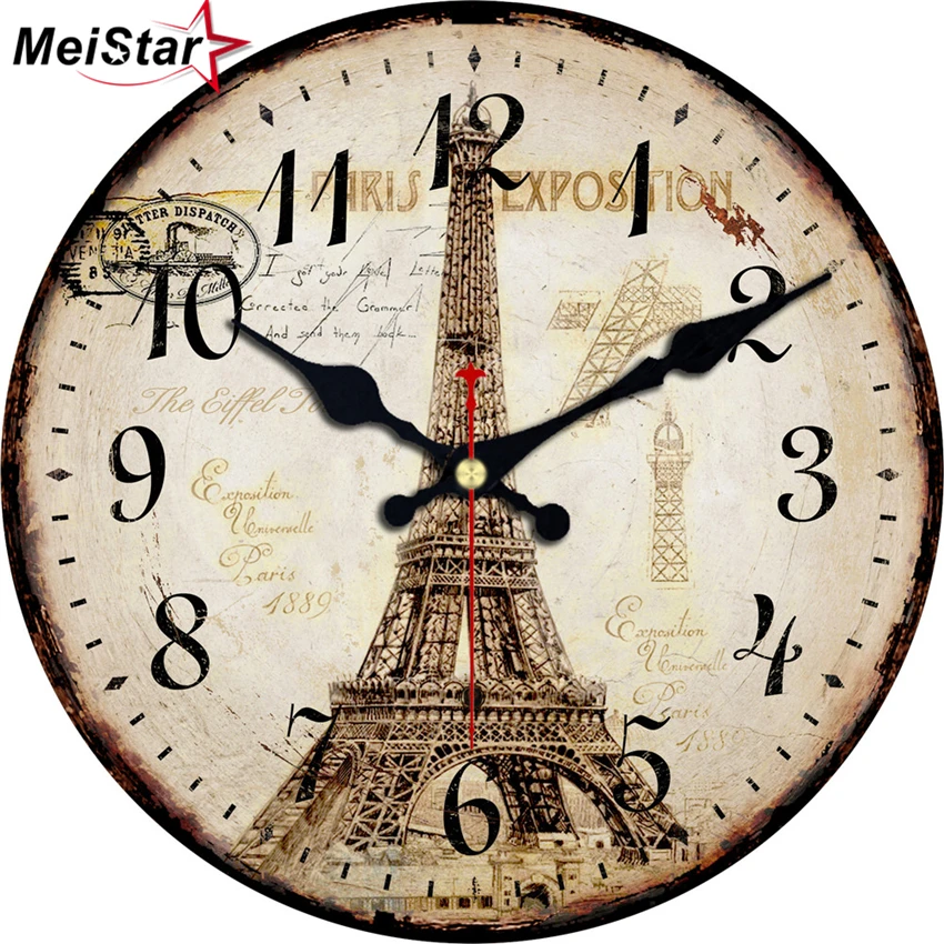 MEISTAR 5 Patterns Vintage Decorative Round Tower Wall Clock Silent Durable Wall Watches Home Decor Large Elegant Wall Clocks
MEISTAR 5 Patterns Vintage Decorative Round Tower Wall Clock Silent Durable Wall Watches Home Decor Large Elegant Wall Clocks