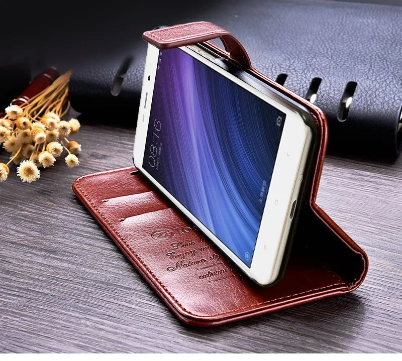 Business Case For Xiaomi Redmi 4A Cases Cover Flip Wallet Conque Case 5.0 Inch For Xiaomi Redmi 4A Cases Leather TOMKAS (4)