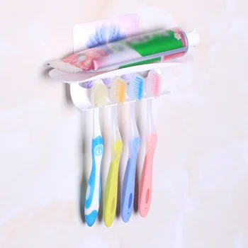 Toothbrush Holder Rack Wall Mounted Toothpaste Storage Shelf Household Tooth Brush Dispenser Organizer Bathroom Accessories TB
Toothbrush Holder Rack Wall Mounted Toothpaste Storage Shelf Household Tooth Brush Dispenser Organizer Bathroom Accessories TB