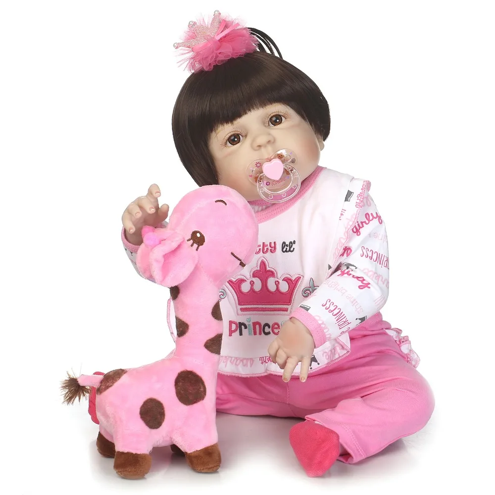 23'' Lifelike Reborn Dolls Babies Full Body Silicone Vinyl Bebe newborn princess latest arrivals baby girl dolls birthday toy
23'' Lifelike Reborn Dolls Babies Full Body Silicone Vinyl Bebe newborn princess latest arrivals baby girl dolls birthday toy