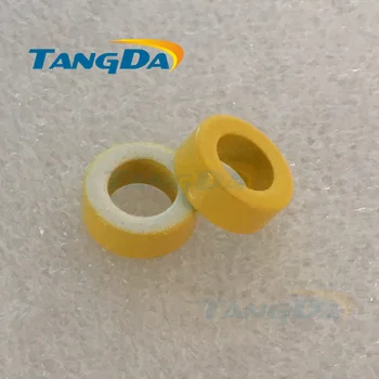 Tangda T50 Iron Power Cores inductor T50-26 12.7*7.7*4.8 mm yellow/white coated ferrite ring core filtering A. 
Tangda T50 Iron Power Cores inductor T50-26 12.7*7.7*4.8 mm yellow/white coated ferrite ring core filtering A.