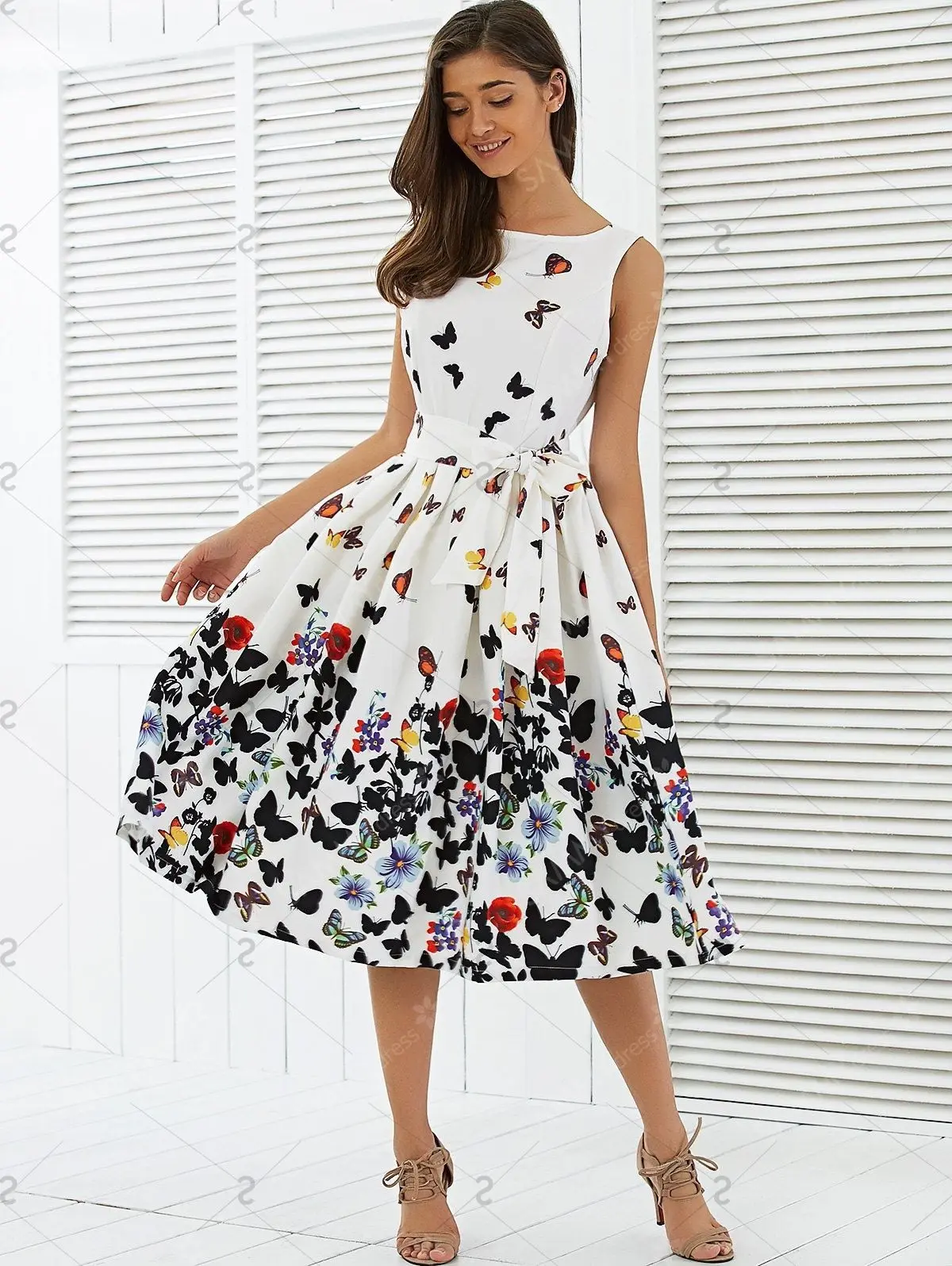 Butterfly Summer Dress (Us 4-14)