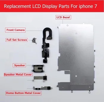 Full Set parts For Apple iPhone 7 7 plus LCD display Metal Bezel /Front camera /speaker/ home button flex cable / Screw/ Bracket
Full Set parts For Apple iPhone 7 7 plus LCD display Metal Bezel /Front camera /speaker/ home button flex cable / Screw/ Bracket