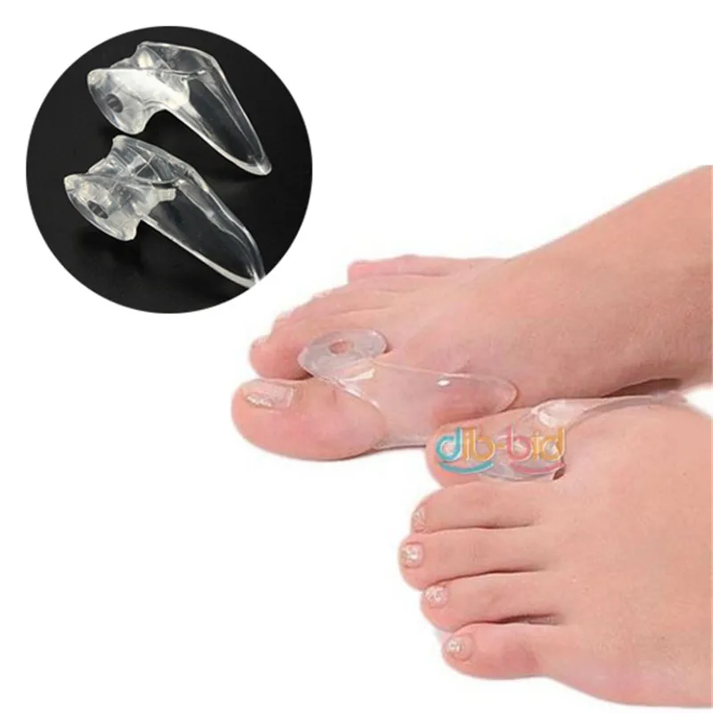 2Pcs Soft Silicone Gel Toe Separators Straightener Bunion Protector Brace Foot Thumb Bone Orthotics Corrector Brace Support Tool
2Pcs Soft Silicone Gel Toe Separators Straightener Bunion Protector Brace Foot Thumb Bone Orthotics Corrector Brace Support Tool