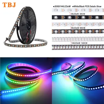 DC5V WS2812B LED Strip Light 5M 5050 RGB 30/60/144 LED/M IC Individual Addressable
DC5V WS2812B LED Strip Light 5M 5050 RGB 30/60/144 LED/M IC Individual Addressable
