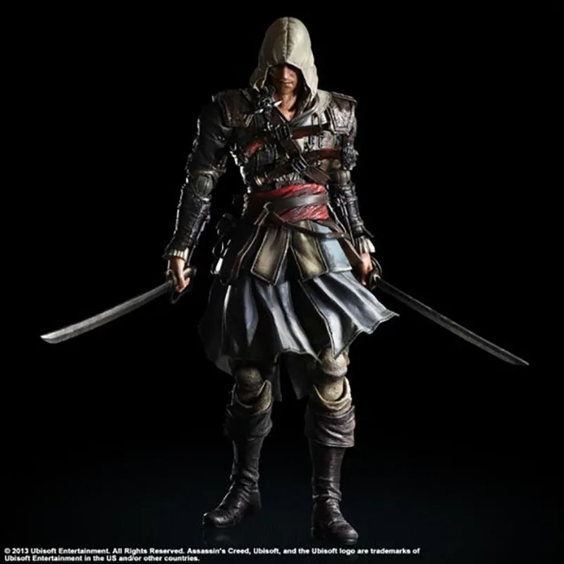 28cm Play Arts Creed Iv Black Flag Creed 4 Kai Edward James Kenway PVC Action Figure Collectible For Toys Gifts Brinquedos
28cm Play Arts Creed Iv Black Flag Creed 4 Kai Edward James Kenway PVC Action Figure Collectible For Toys Gifts Brinquedos