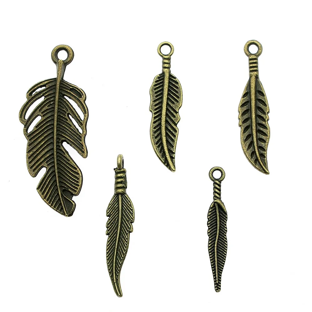 20pcs/lot Charms Feather Antique Bronze Color Feather Charms For Jewelry Making Charms Vintage Feather Jewelry Findings Diy
20pcs/lot Charms Feather Antique Bronze Color Feather Charms For Jewelry Making Charms Vintage Feather Jewelry Findings Diy