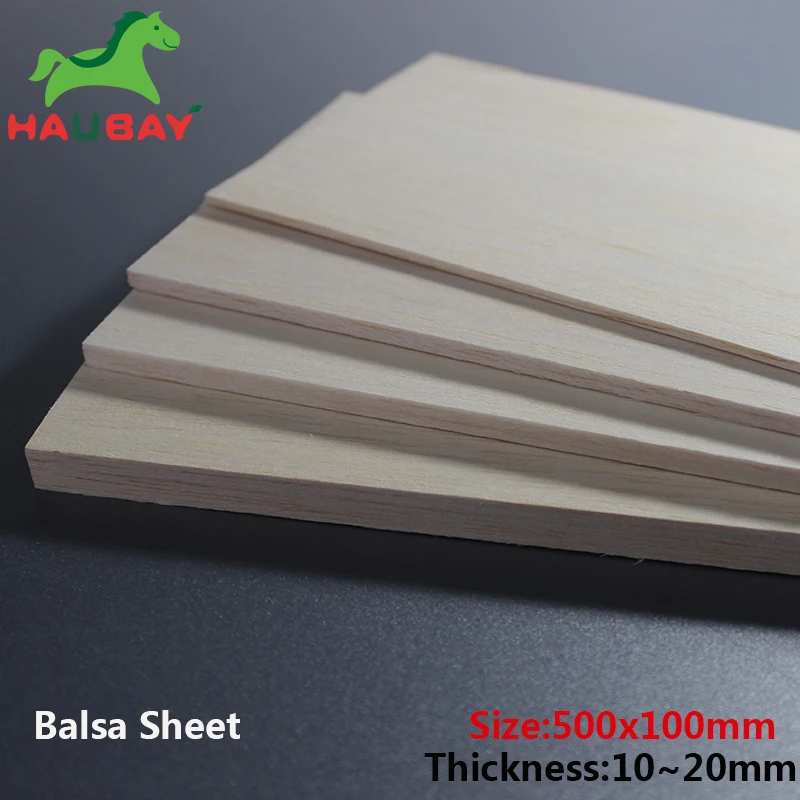 HAUBAY balsa Wood 500x100x10/12/15/20mm Balsa Wooden Sheets Light for DIY Model Airplane Craft On Sale
HAUBAY balsa Wood 500x100x10/12/15/20mm Balsa Wooden Sheets Light for DIY Model Airplane Craft On Sale