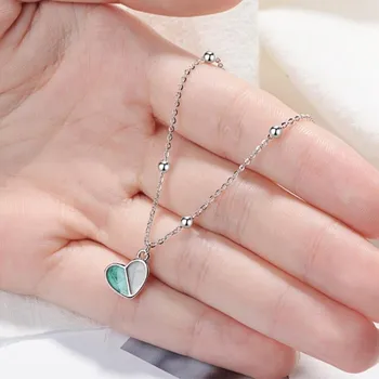 Sweet Exquisite Drop Glaze Fashion 925 Sterling Silver Jewelry Heart Shaped Bell Love Beautiful Gift Bracelets SB114
Sweet Exquisite Drop Glaze Fashion 925 Sterling Silver Jewelry Heart Shaped Bell Love Beautiful Gift Bracelets SB114