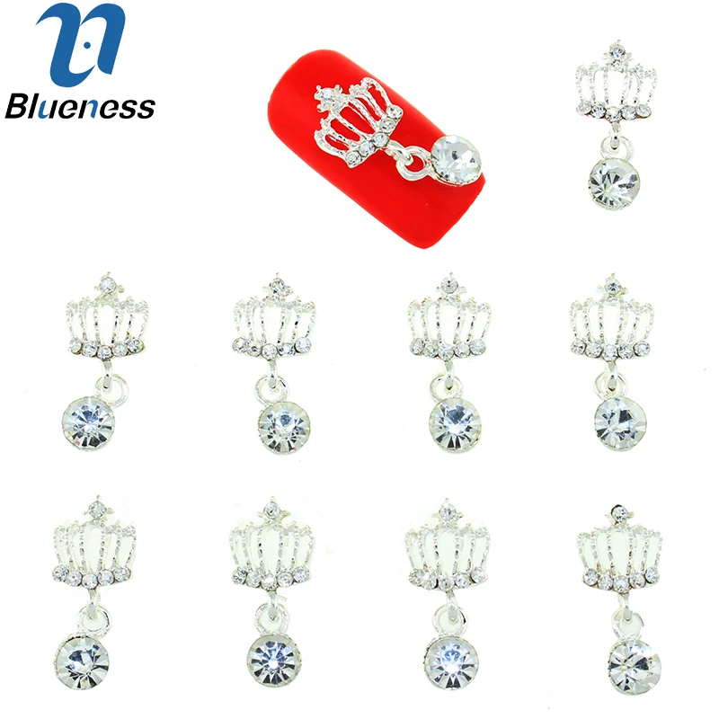 10pcs/lot 3D Crystal Rhinestone Decorations Nail Art Hollow Imperial Crown Pendant Manicure Silver Alloy Accessories TN1705
10pcs/lot 3D Crystal Rhinestone Decorations Nail Art Hollow Imperial Crown Pendant Manicure Silver Alloy Accessories TN1705