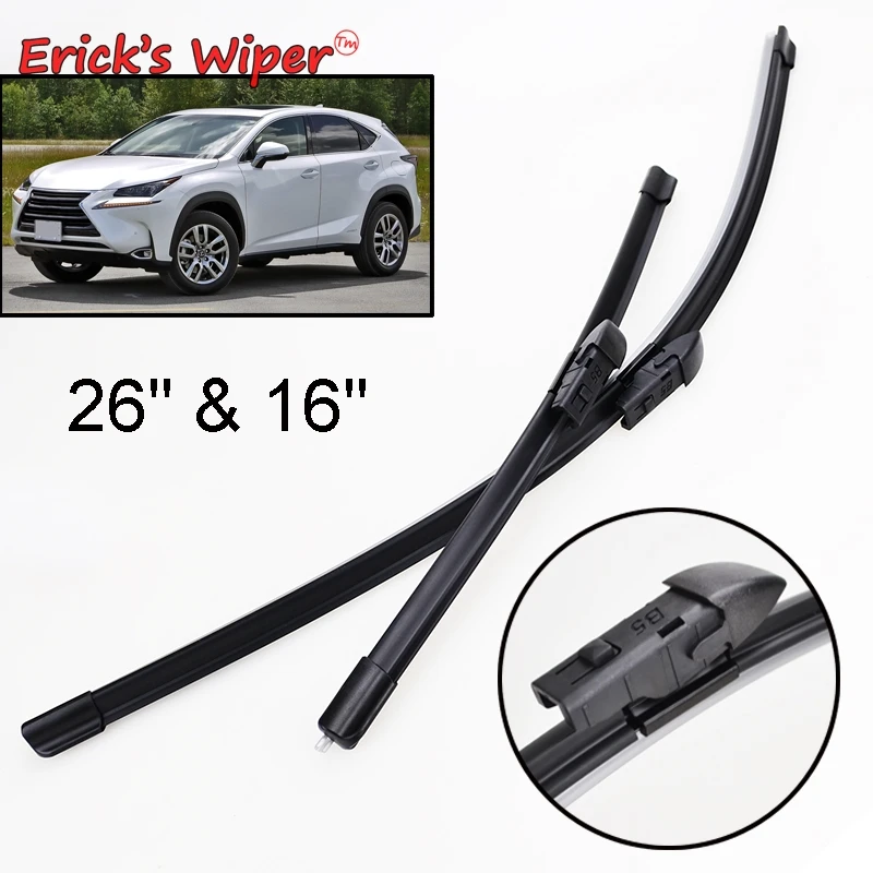 Erick's Wiper LHD Front Wiper Blades For Lexus NX 200 NX200 NX200t NX300h 2015 - 2019 Windshield Windscreen Front Window 26"+16"
Erick's Wiper LHD Front Wiper Blades For Lexus NX 200 NX200 NX200t NX300h 2015 - 2019 Windshield Windscreen Front Window 26"+16"