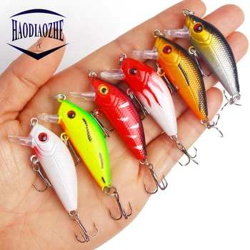 HAODIAOZHE 1Pcs Crankbait Fishing Lure Minnow Baits Topwater Floating Isca Artificial Wobblers 5cm 3.7g Colors Fish Tackle YU204 
HAODIAOZHE 1Pcs Crankbait Fishing Lure Minnow Baits Topwater Floating Isca Artificial Wobblers 5cm 3.7g Colors Fish Tackle YU204