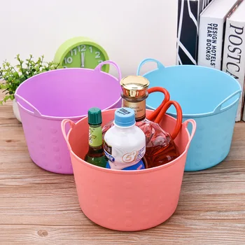 New Thick Plastic Storage Basket Multi-Function Kitchen Bathroom Sundries Children's Toys Dirty Clothes Finishing Storage Basket
New Thick Plastic Storage Basket Multi-Function Kitchen Bathroom Sundries Children's Toys Dirty Clothes Finishing Storage Basket