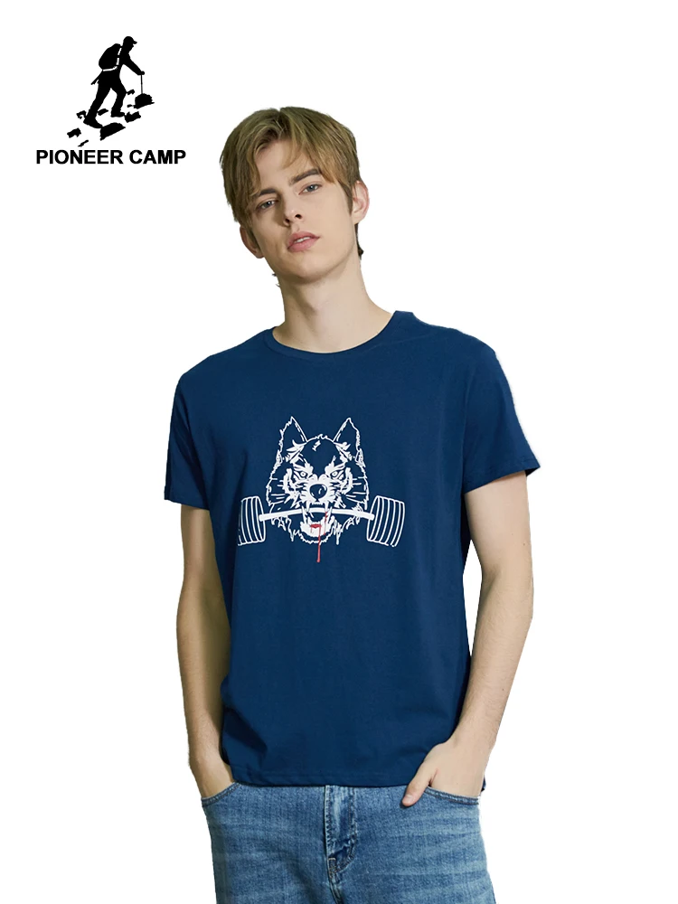 Pioneer Camp Men's T-shirts Weightlifting Wolf Printed Funny t shirt Men Summer Casual Hip-hop Tee shirt Male Tops ADT902118
Pioneer Camp Men's T-shirts Weightlifting Wolf Printed Funny t shirt Men Summer Casual Hip-hop Tee shirt Male Tops ADT902118