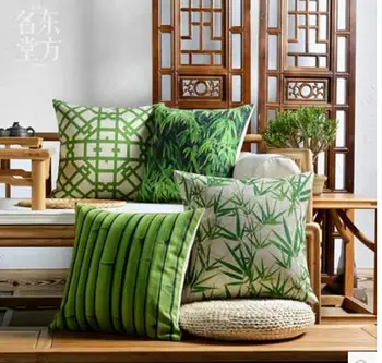 Green Bamboo Leave Cotton linen cushion cover square pillow case sofa decorative household lumbar pillow cover
Green Bamboo Leave Cotton linen cushion cover square pillow case sofa decorative household lumbar pillow cover