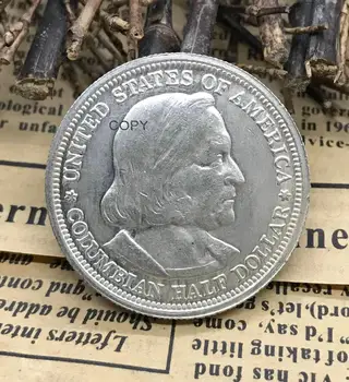 United States 1893 Half Dollar Columbian Exposition Brass Silver Plated Copy Coins
United States 1893 Half Dollar Columbian Exposition Brass Silver Plated Copy Coins