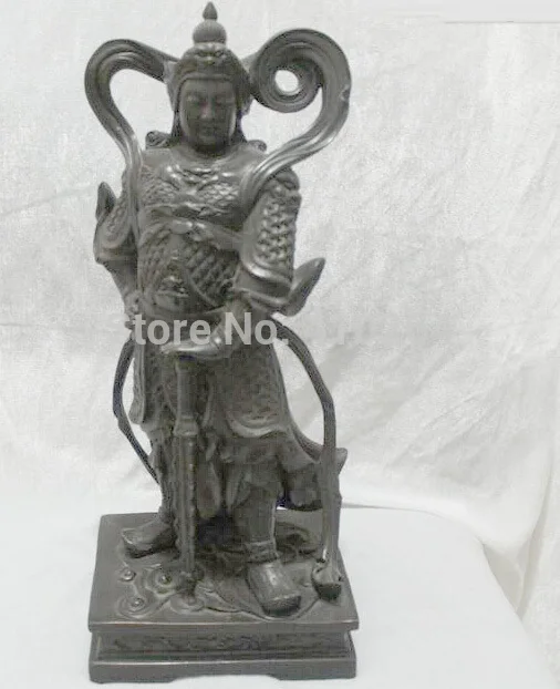 16"China Folk Purple Bronze carve excellent Stand Men Shen Wei Tuo Buddha Statue
16"China Folk Purple Bronze carve excellent Stand Men Shen Wei Tuo Buddha Statue