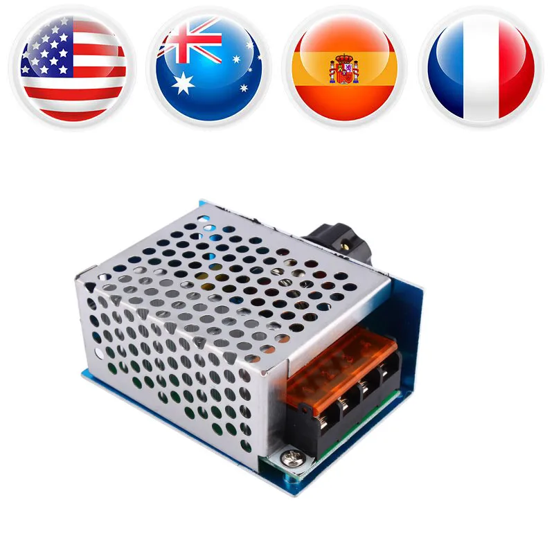 1 Pcs High Power Silicon Controlled Electronic Regulator AC 220V SCR Voltage Regulator Dimmer Electric Motor Speed Controller
1 Pcs High Power Silicon Controlled Electronic Regulator AC 220V SCR Voltage Regulator Dimmer Electric Motor Speed Controller