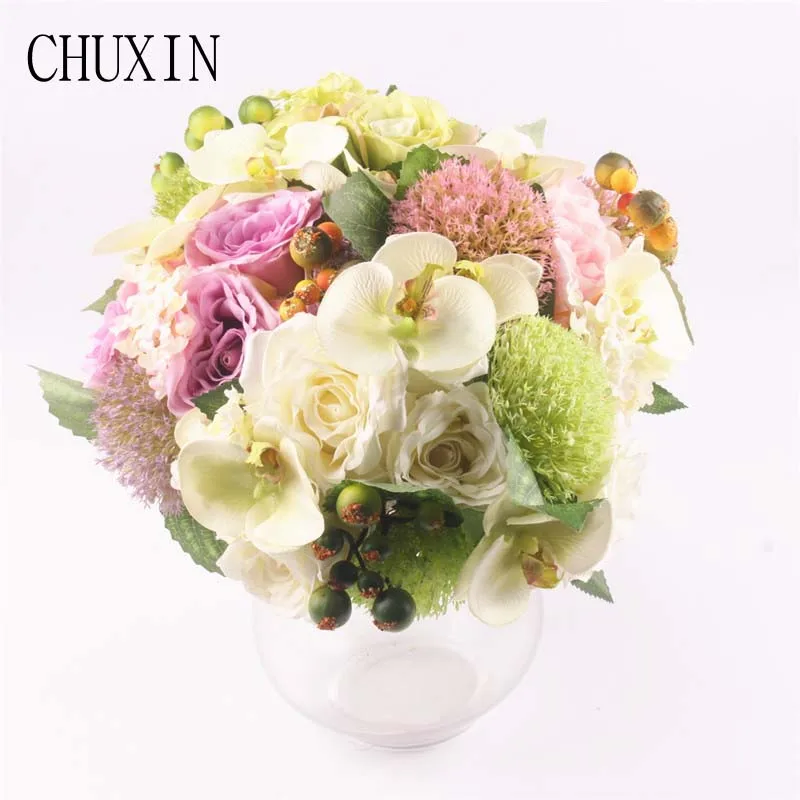 Silk Rose European Bouquet Wedding Decoration Artificial Flowers For Home Hotel Garden Decor Bride Hand Flower Bouquet Flores
Silk Rose European Bouquet Wedding Decoration Artificial Flowers For Home Hotel Garden Decor Bride Hand Flower Bouquet Flores