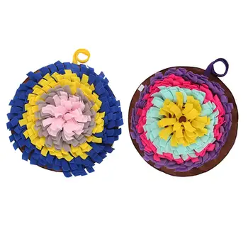 Colorful Pet Dog Round Pet Sniffing Pad Washable Training Blanket Feeding Mat Piecing for small large puppy supplier
Colorful Pet Dog Round Pet Sniffing Pad Washable Training Blanket Feeding Mat Piecing for small large puppy supplier