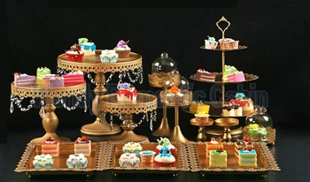 Gold Wedding Dessert Tray Cake Stand Cupcake Pan cake display Party Supply 12PCS / Set
Gold Wedding Dessert Tray Cake Stand Cupcake Pan cake display Party Supply 12PCS / Set