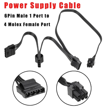 Leory 40+15+15CM Graphics Card 18AWG 6Pin Male 1 Port to 4 Molex Female Port Computer Power Supply Extension Cord Cable PCI-E
Leory 40+15+15CM Graphics Card 18AWG 6Pin Male 1 Port to 4 Molex Female Port Computer Power Supply Extension Cord Cable PCI-E